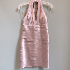 Bcbgmaxazria Bandage Halter Dress, Sz 6P